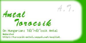 antal torocsik business card